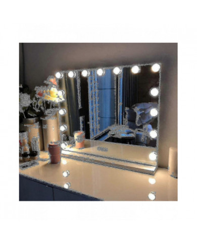 2024 Hollywood Mirror Usb Makeup Lights Ampoules éclairées 3 modes de couleurs, contrôle tactile, flash de charge [...]