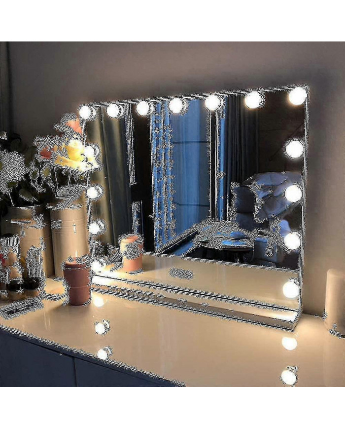 2024 Hollywood Mirror Usb Makeup Lights Ampoules éclairées 3 modes de couleurs, contrôle tactile, flash de charge [...]