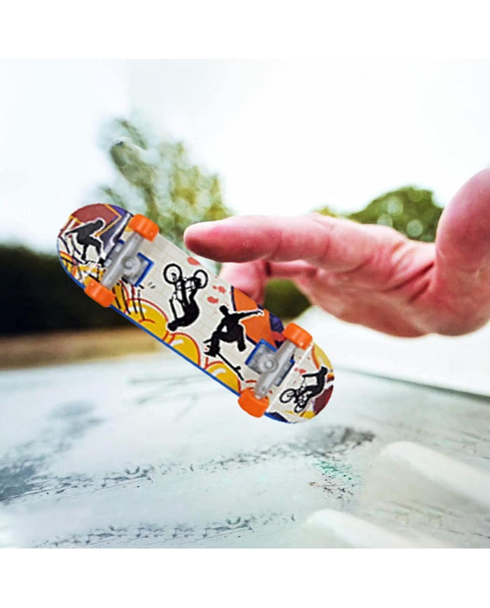 Finger Skateboards Calendrier de l’Avent, compte à rebours de Noël Mini Finger Toys Set avec vélos Patins à glace