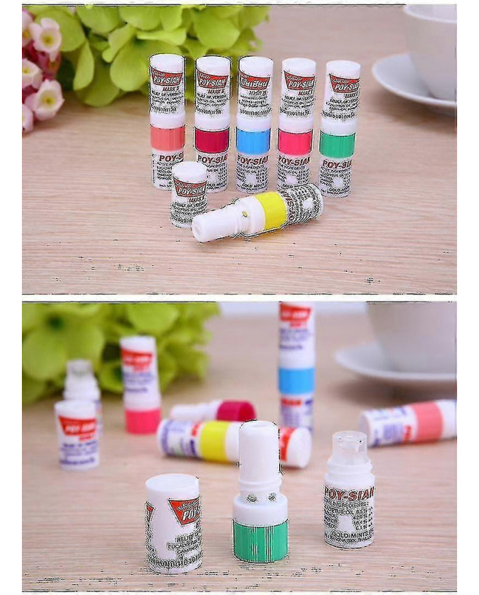 6pcs Thaïlande Huit Tubes Immortels Nez Rafraîchissant Cerveau Bar Menthe Tube Menthe Tube Anti-sommeil Artéfact [...]