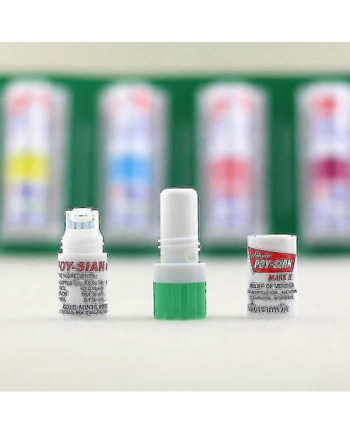 6pcs Thaïlande Huit Tubes Immortels Nez Rafraîchissant Cerveau Bar Menthe Tube Menthe Tube Anti-sommeil Artéfact [...]