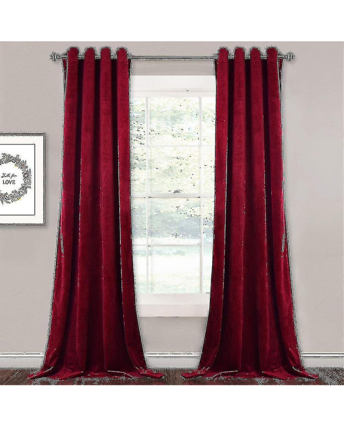 Drapés isolés thermiques de luxe Épais Solid Living Efficient Blackout Curtain