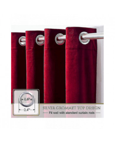 Drapés isolés thermiques de luxe Épais Solid Living Efficient Blackout Curtain