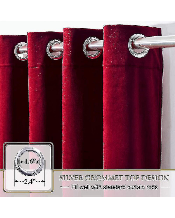 Drapés isolés thermiques de luxe Épais Solid Living Efficient Blackout Curtain