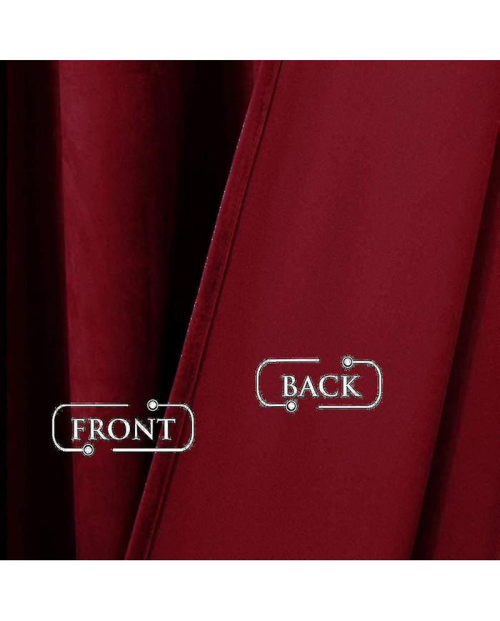 Drapés isolés thermiques de luxe Épais Solid Living Efficient Blackout Curtain