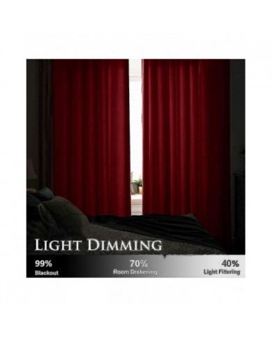 Drapés isolés thermiques de luxe Épais Solid Living Efficient Blackout Curtain