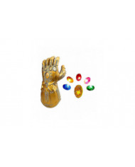 Led Light Up Thanos Infinity Gauntlet pour le poing électronique Gants en Pvc avec piles