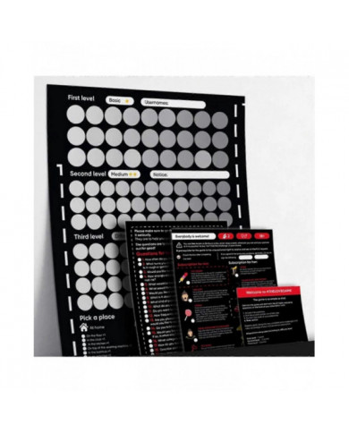 Jeu Scratch Off Poster Jeu pour Couples Saint Valentin Cadeaux Affiche Murale Elle Et Pour Elle