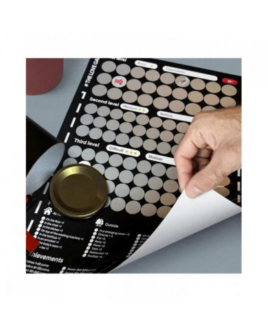 Jeu Scratch Off Poster Jeu pour Couples Saint Valentin Cadeaux Affiche Murale Elle Et Pour Elle