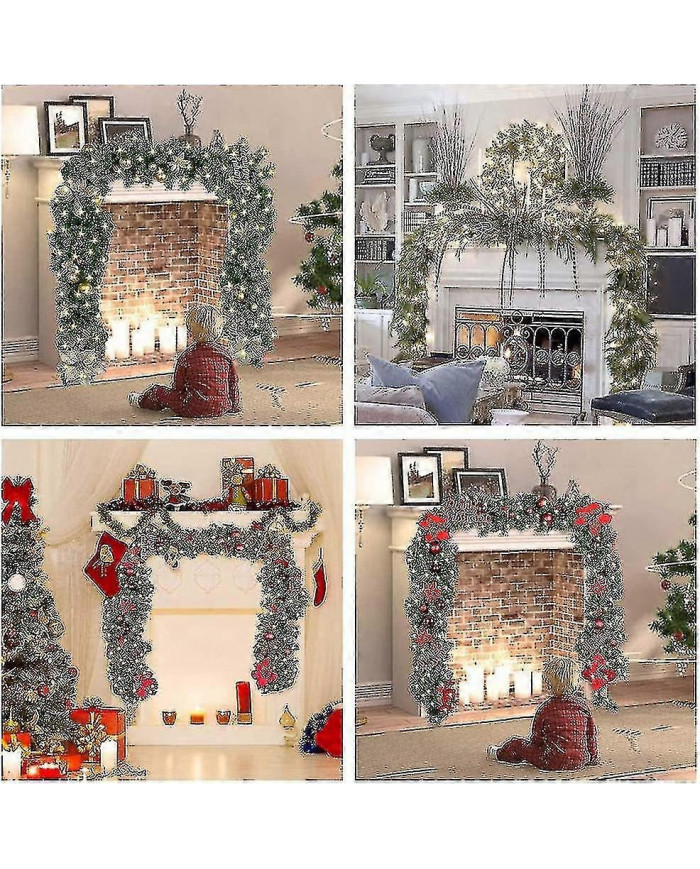 70% de réduction -70% de réduction -Couronne de Noël avec lumières de fées LED - 270 cm - Couronne de Noël [...]