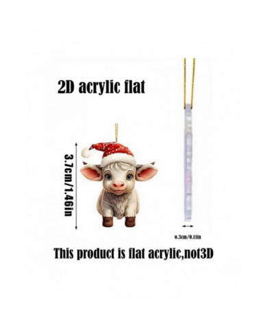 Calendrier de l’Avent de Noël 2024 24 jours de Noël Calendrier de l’Avent avec vache Ornement de Noël Pendentifs [...]