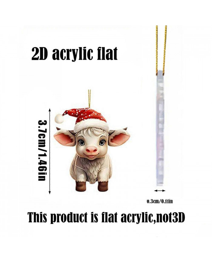 Calendrier de l’Avent de Noël 2024 24 jours de Noël Calendrier de l’Avent avec vache Ornement de Noël Pendentifs [...]