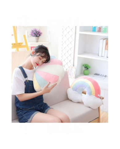 Peluche Sky Oreillers Candy Couleur Arc-en-ciel Nuage Star Lune Coussin Siège Jeter Oreiller Jouet Pour Enfant [...]