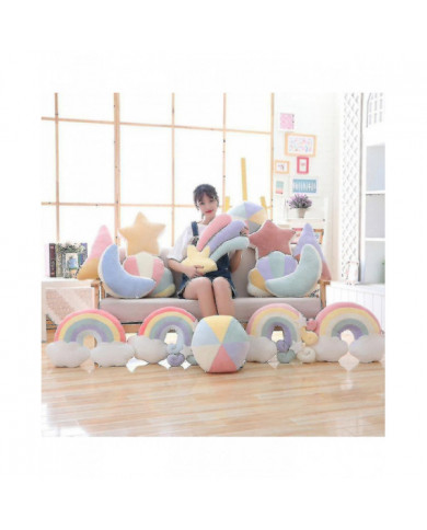 Peluche Sky Oreillers Candy Couleur Arc-en-ciel Nuage Star Lune Coussin Siège Jeter Oreiller Jouet Pour Enfant [...]