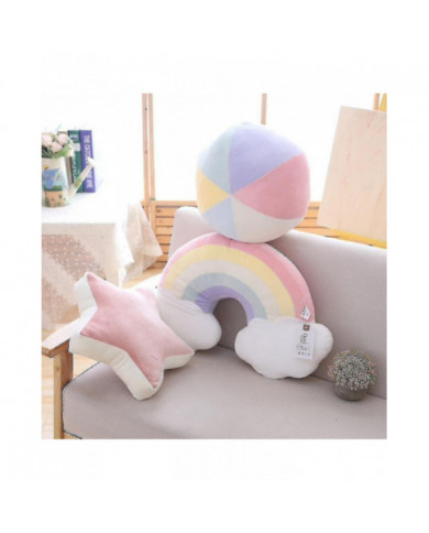 Peluche Sky Oreillers Candy Couleur Arc-en-ciel Nuage Star Lune Coussin Siège Jeter Oreiller Jouet Pour Enfant [...]