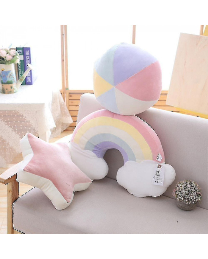 Peluche Sky Oreillers Candy Couleur Arc-en-ciel Nuage Star Lune Coussin Siège Jeter Oreiller Jouet Pour Enfant [...]