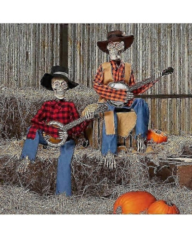 Squelettes de banjo animés d’Halloween, décoration de la maison, squelettes de banjo, décoration intérieure [...]