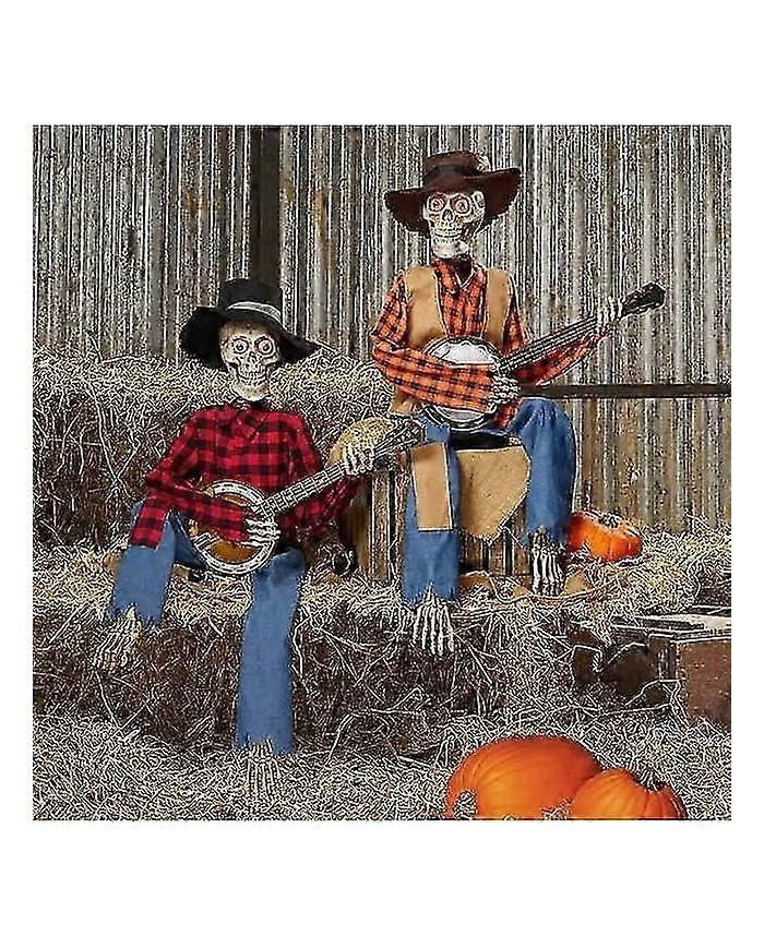 Squelettes de banjo animés d’Halloween, décoration de la maison, squelettes de banjo, décoration intérieure [...]
