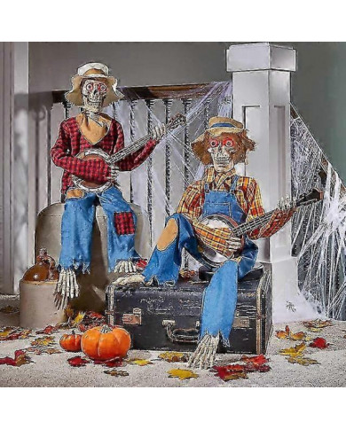 Squelettes de banjo animés d’Halloween, décoration de la maison, squelettes de banjo, décoration intérieure [...]