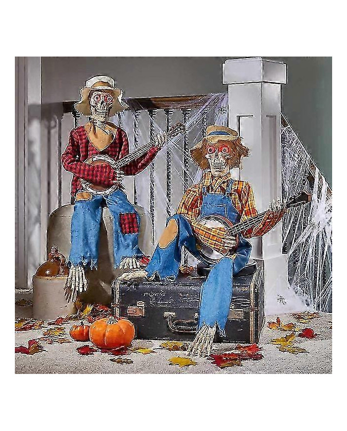 Squelettes de banjo animés d’Halloween, décoration de la maison, squelettes de banjo, décoration intérieure [...]