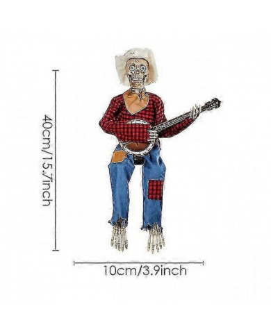 Squelettes de banjo animés d’Halloween, décoration de la maison, squelettes de banjo, décoration intérieure [...]