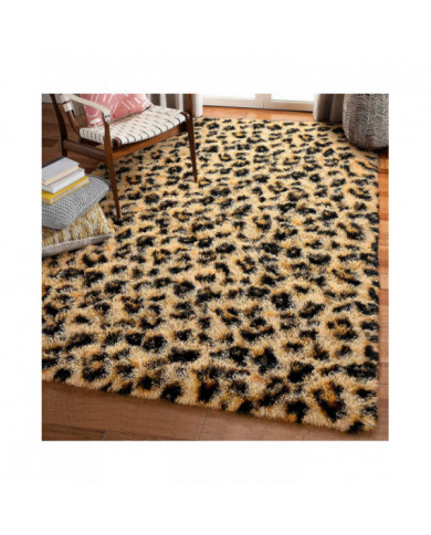 NOAHAS Tapis imprimé léopard moelleux Tapis imprimés guépard Tapis imprimés doux et confortables pour chambre à [...]