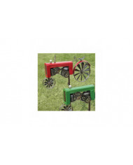 Tracteur Wind Spinner Métal Tracteur Agricole Spinner Hélice Cour Jardin Pieu Moulin À Vent Whirly-Gig, 48 * 32cm