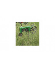 Tracteur Wind Spinner Métal Tracteur Agricole Spinner Hélice Cour Jardin Pieu Moulin À Vent Whirly-Gig, 48 * 32cm