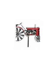 Tracteur Wind Spinner Métal Tracteur Agricole Spinner Hélice Cour Jardin Pieu Moulin À Vent Whirly-Gig, 48 * 32cm