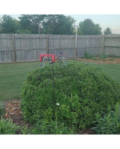 Tracteur Wind Spinner Métal Tracteur Agricole Spinner Hélice Cour Jardin Pieu Moulin À Vent Whirly-Gig, 48 * 32cm