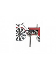 Tracteur Wind Spinner Métal Tracteur Agricole Spinner Hélice Cour Jardin Pieu Moulin À Vent Whirly-Gig, 48 * 32cm