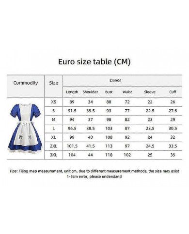 Alice Madness Returns Cosplay Costume Alice Maid Outfit Costume de performance de scène pour femmes