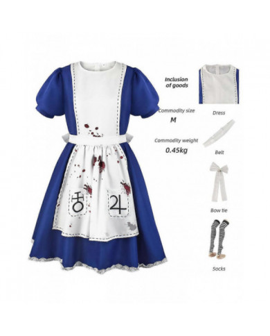 Alice Madness Returns Cosplay Costume Alice Maid Outfit Costume de performance de scène pour femmes