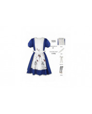 Alice Madness Returns Cosplay Costume Alice Maid Outfit Costume de performance de scène pour femmes