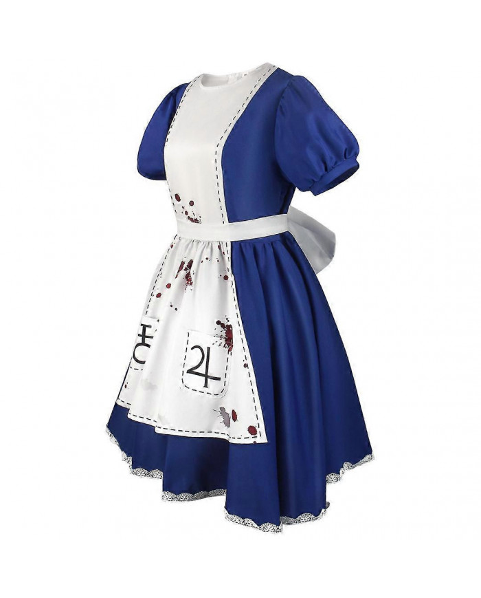 Alice Madness Returns Cosplay Costume Alice Maid Outfit Costume de performance de scène pour femmes