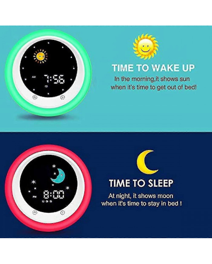 Soleil & Lune Lever Enfants Réveil Enfants Enfants S Sommeil Entraîneur Sommeil Sommeil Machine Réveil Lumière & [...]