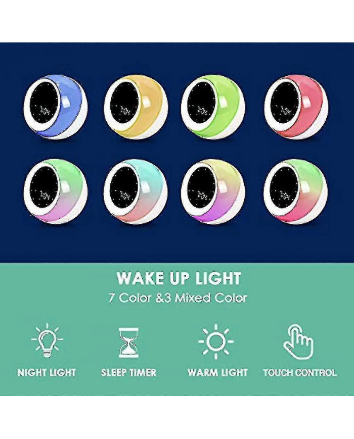 Soleil & Lune Lever Enfants Réveil Enfants Enfants S Sommeil Entraîneur Sommeil Sommeil Machine Réveil Lumière & [...]