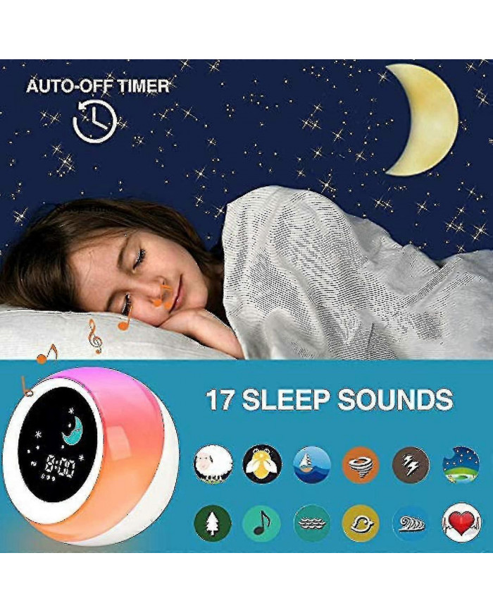 Soleil & Lune Lever Enfants Réveil Enfants Enfants S Sommeil Entraîneur Sommeil Sommeil Machine Réveil Lumière & [...]