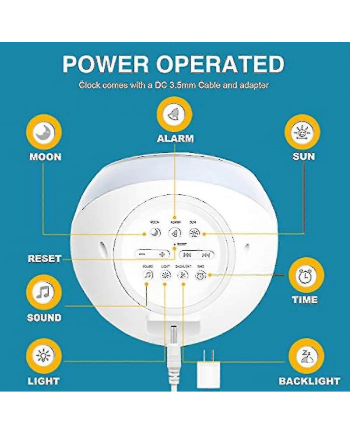 Soleil & Lune Lever Enfants Réveil Enfants Enfants S Sommeil Entraîneur Sommeil Sommeil Machine Réveil Lumière & [...]