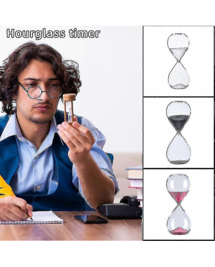 Sabliers en verre de personnalité - 5/30/60 minutes Sablier rond