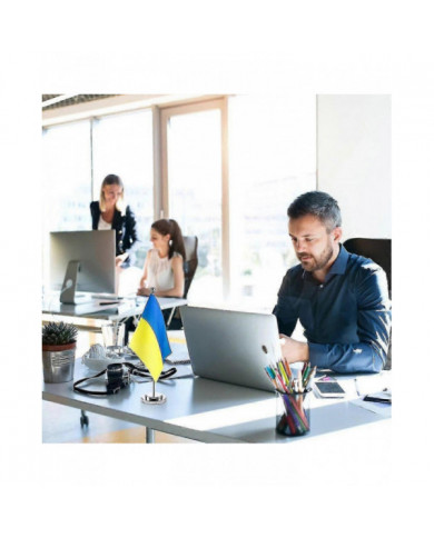 14x21cm Mini drapeau de la Pologne Bannière Réunion Salle de réunion Table Support de bureau Pôle en acier [...]