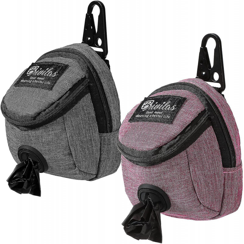 2 Pieces Dog Treats Bag Pet Poop Treat Bag Holder Dog Poop Treat Bag Dispenser Outdoor Holder Carrier Dog Waste [...]