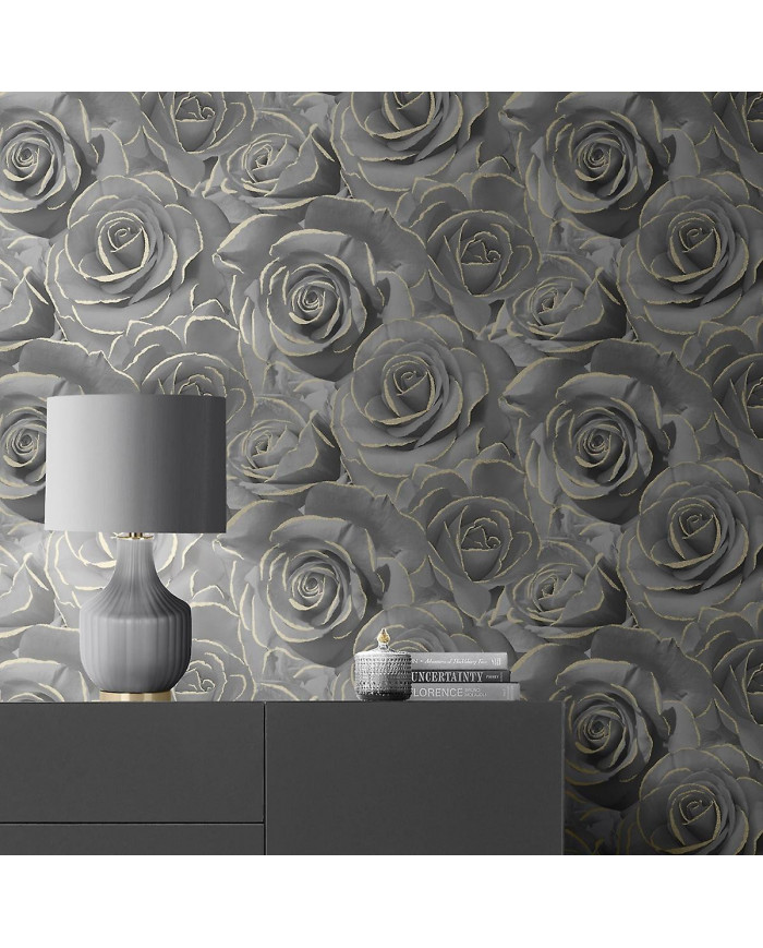 Madison Rose Glitter Papier peint Muriva