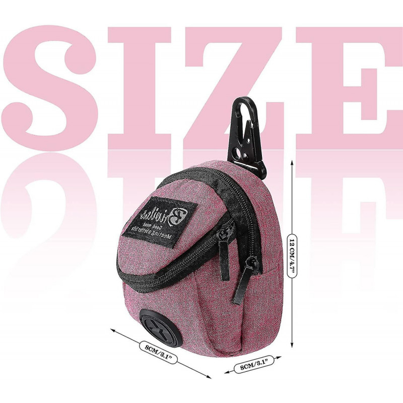 2 Pieces Dog Treats Bag Pet Poop Treat Bag Holder Dog Poop Treat Bag Dispenser Outdoor Holder Carrier Dog Waste [...]