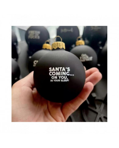 Sweary Bauble Bundle - Paquet de 12, 2024 Ornement de Noël amusant Boule de Noël