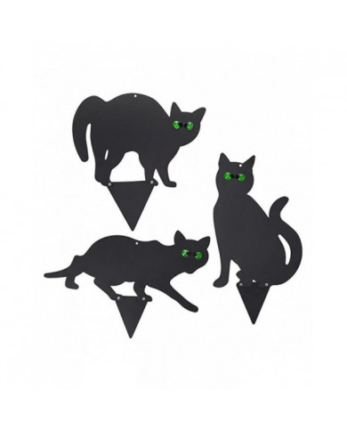 Figurine de chat Ground Insert Decor Set 3 pcs 2d chaton réaliste avec des yeux réfléchissants - MXBC