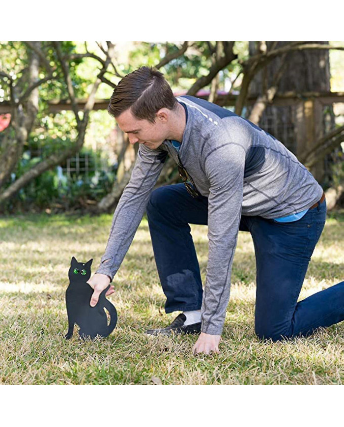 Figurine de chat Ground Insert Decor Set 3 pcs 2d chaton réaliste avec des yeux réfléchissants - MXBC