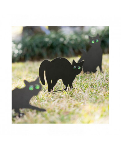 Figurine de chat Ground Insert Decor Set 3 pcs 2d chaton réaliste avec des yeux réfléchissants - MXBC