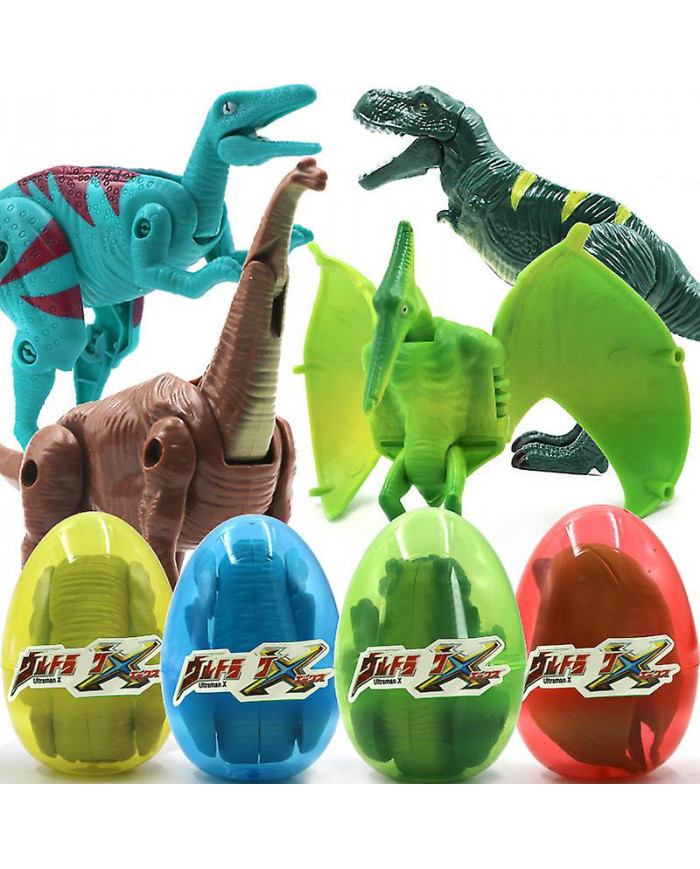 4 Pcs Dinosaure Oeuf Jouet Indominus Rex Figurines Animales Triceratops Stegosaurus Dinosaure Figurine Dino Oeuf