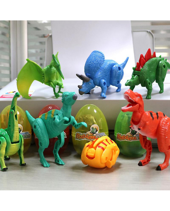 4 Pcs Dinosaure Oeuf Jouet Indominus Rex Figurines Animales Triceratops Stegosaurus Dinosaure Figurine Dino Oeuf